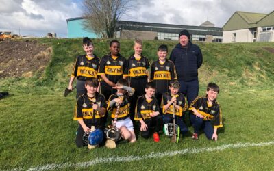 St.Ailbe’s U11 Hurling Team playing in The Abbey Schools blitz.🟡⚫️