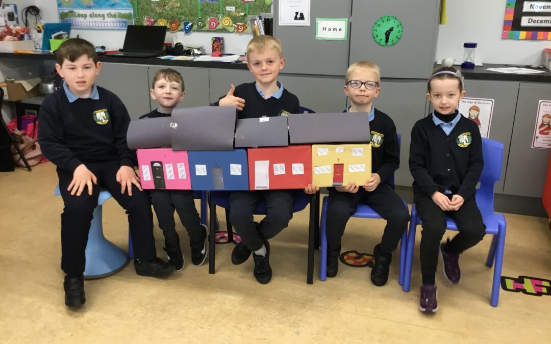1st&2nd class Stem challenge with Mrs Kennedy. Houses&Homes🏠