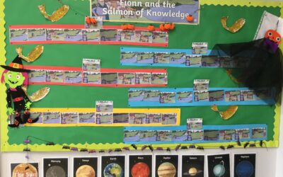 Realtaí learned about Fionn and the Salmon of Knowledge