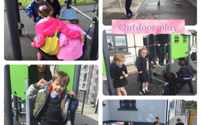 In Spraoí class we acknowledged the first UN International Day of play.We played outdoors.We got creative with arts & crafts for Father’s Day.We enjoyed imaginative play.