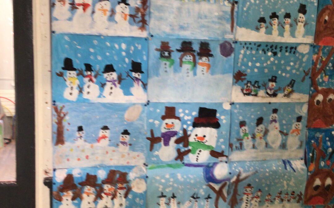 1st and 2nd class Xmas Art.